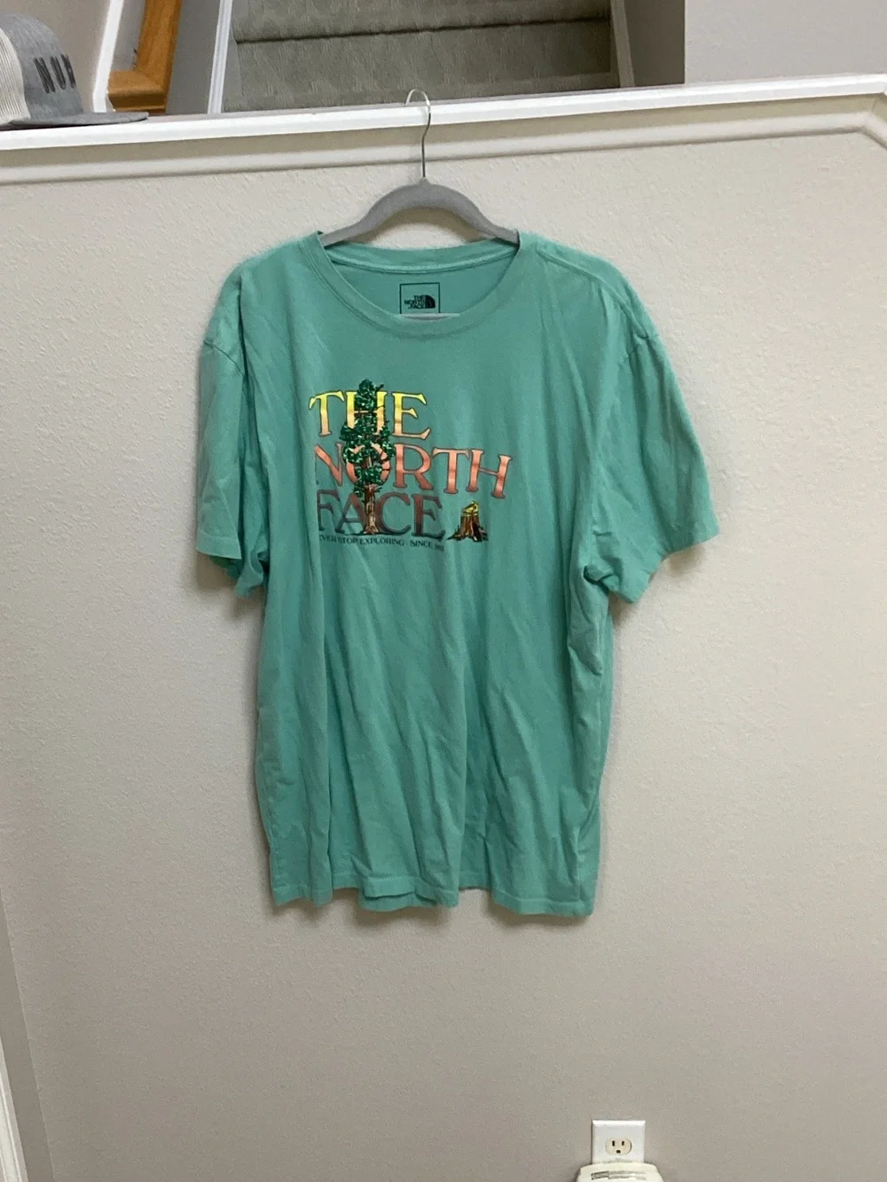 The North Face Mint Green Logo Graphic Tee